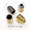 Plastic electroplated wall clock, UV-plated colored rope buckle, anti-slip button, hoodie, down jacket, cap rope tail button Item Picture